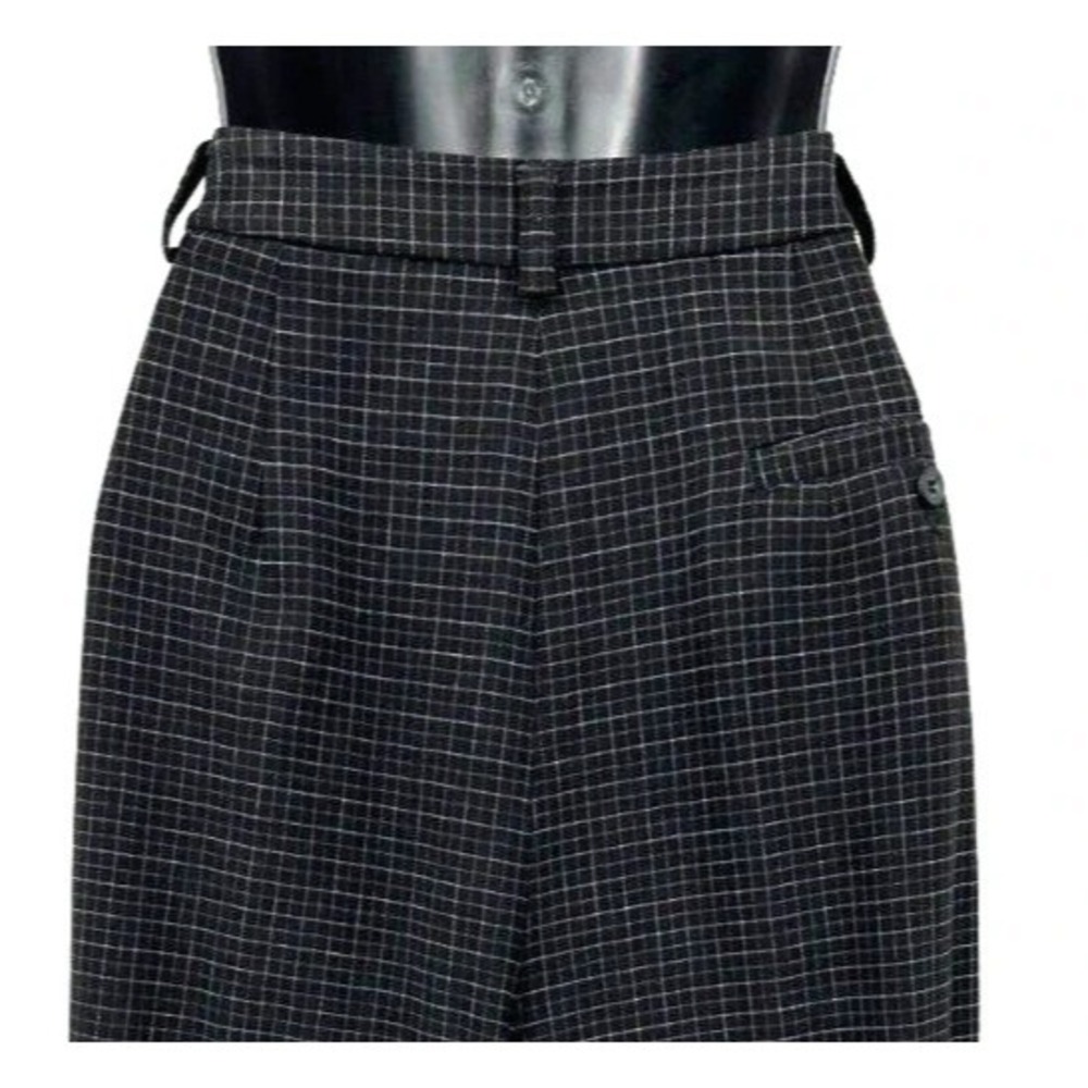 Liz Claiborne Liz Sport Womens Casual Pants Size 14 Black Windowpane Check Print - Picture 9 of 13